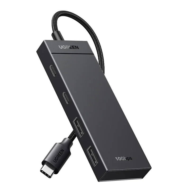 UGREEN USB С 3.2 Hub (10Gbps) - 2 Port USB 3.2, 2 Port USB С 3.2